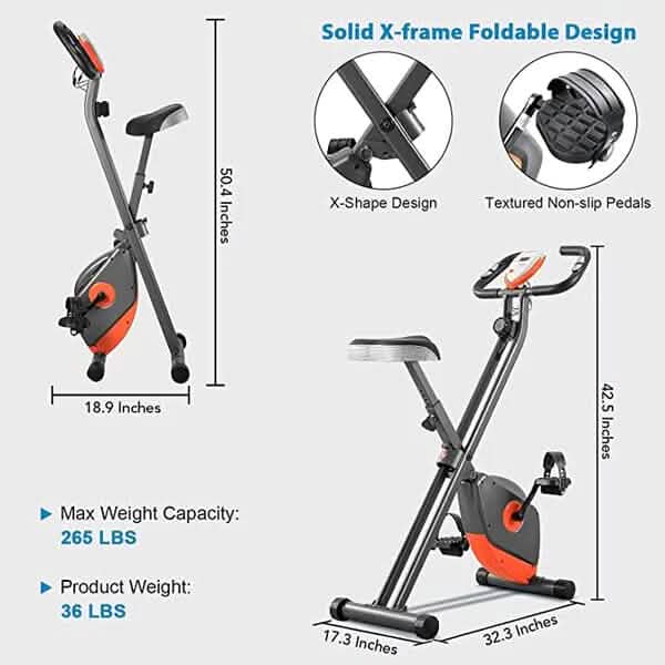 Maxkare MK-4012 Exercise Bike with Arm Resistance Bands DailySale
