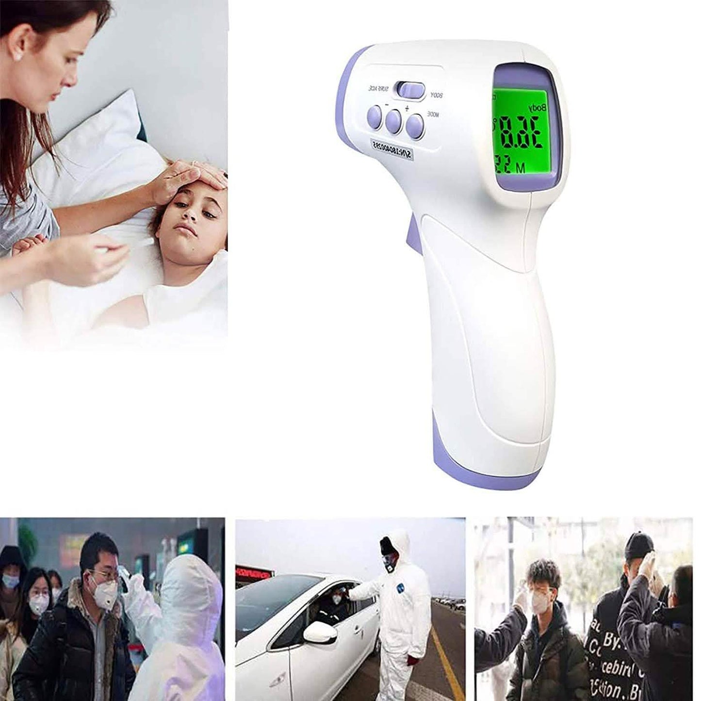 Medical Professional Infrared Thermometer Digital Non-Contact Laser Gun - F103 DailySale