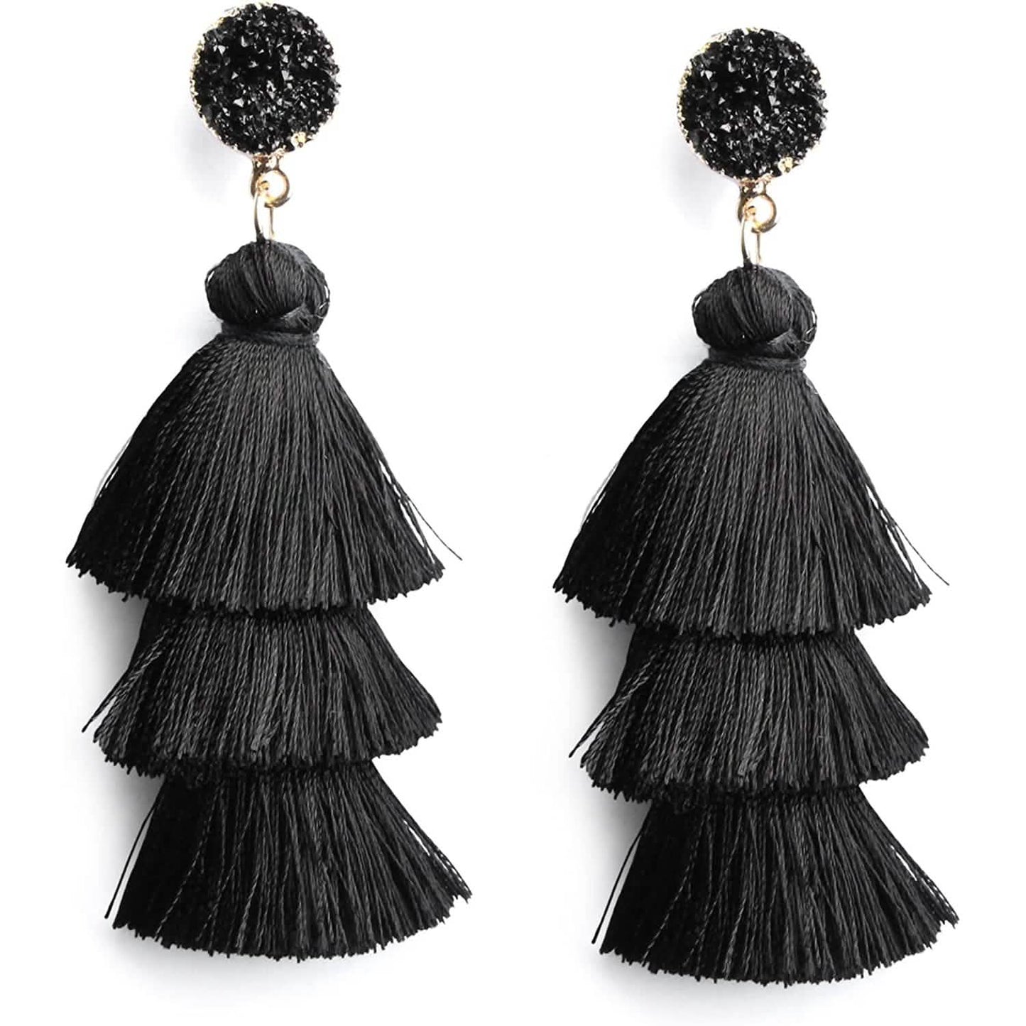 Me&Hz Colorful Layered Tassel Earrings DailySale