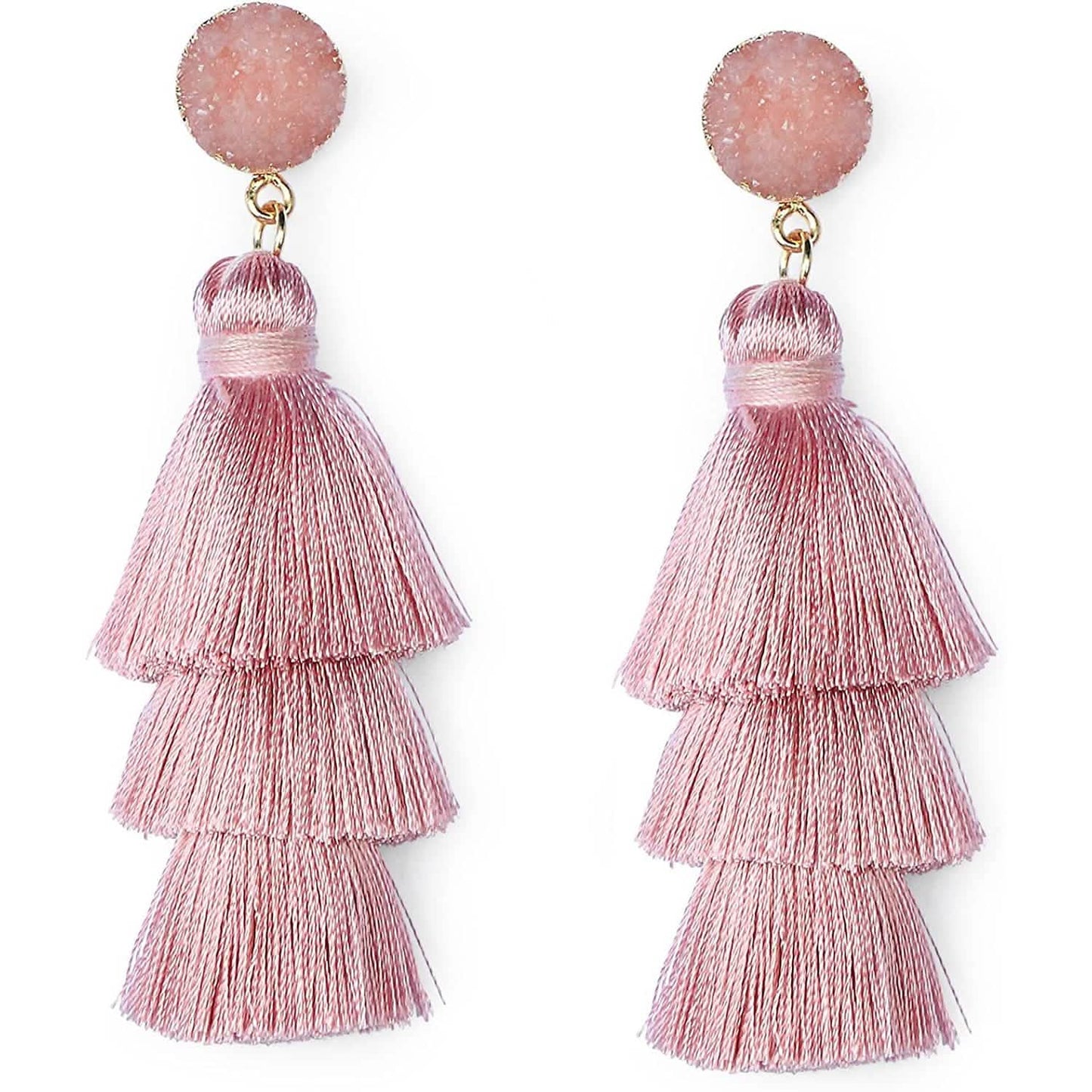 Me&Hz Colorful Layered Tassel Earrings DailySale