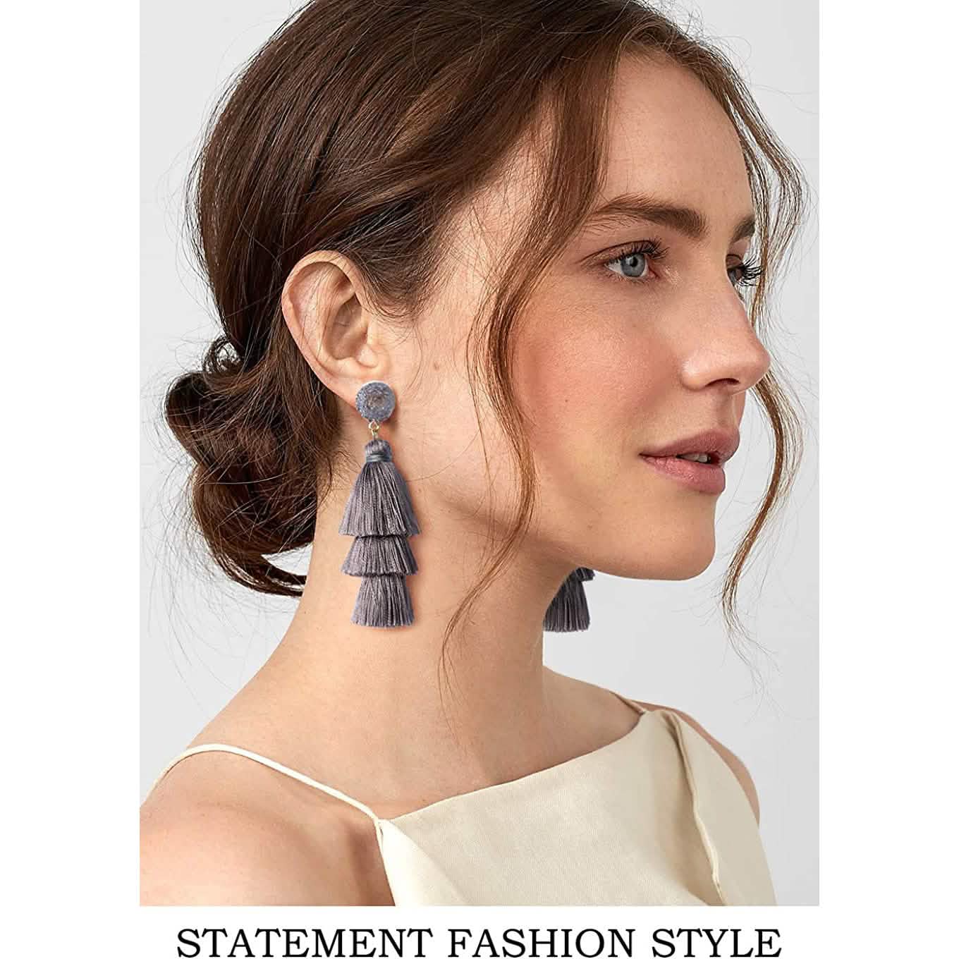 Me&Hz Colorful Layered Tassel Earrings DailySale