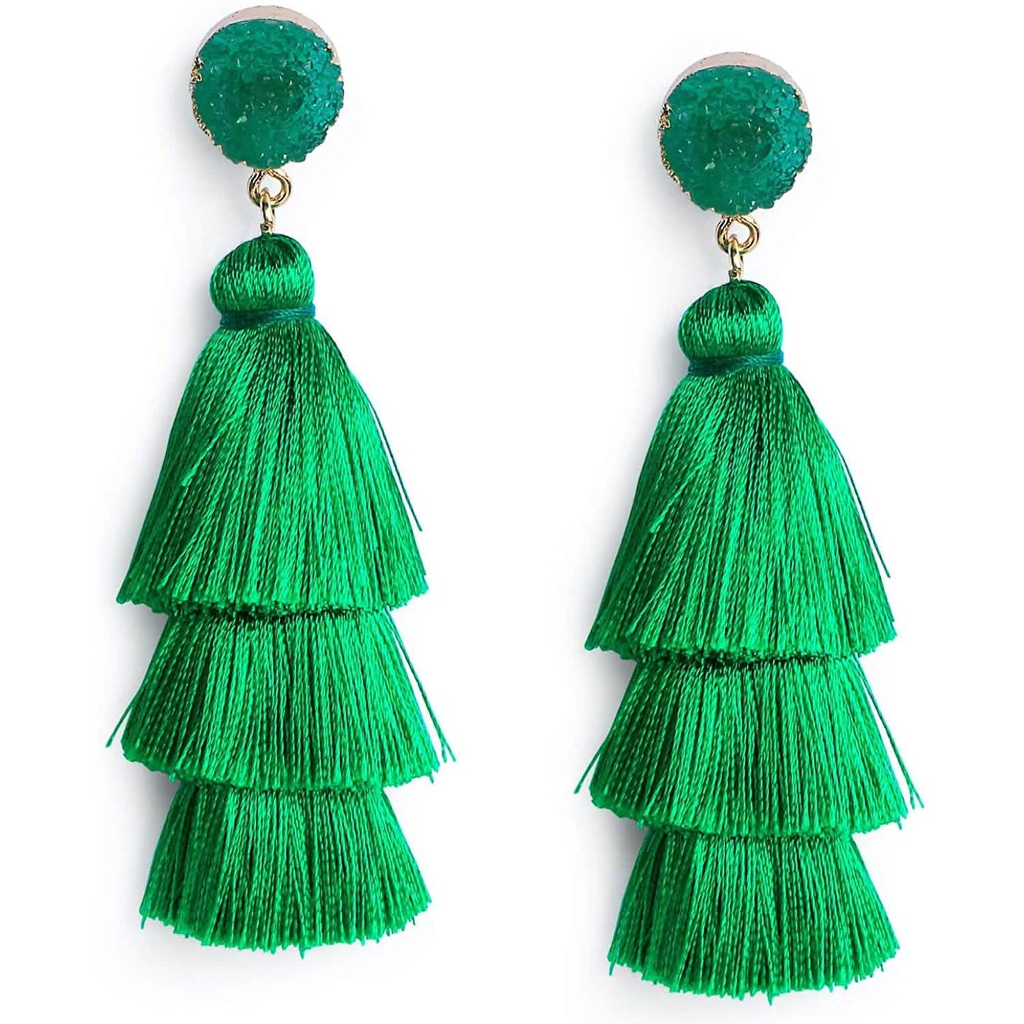 Me&Hz Colorful Layered Tassel Earrings DailySale