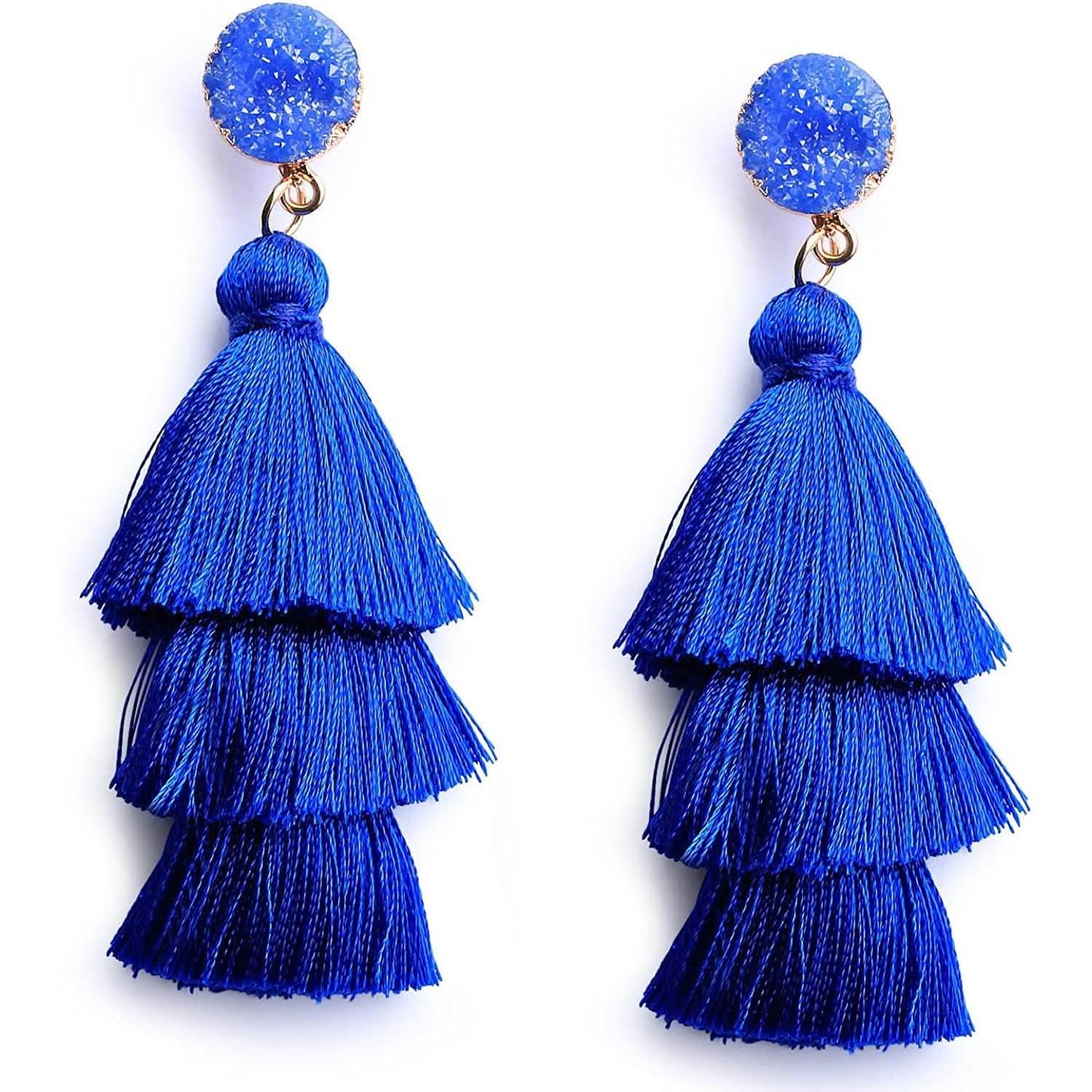 Me&Hz Colorful Layered Tassel Earrings DailySale