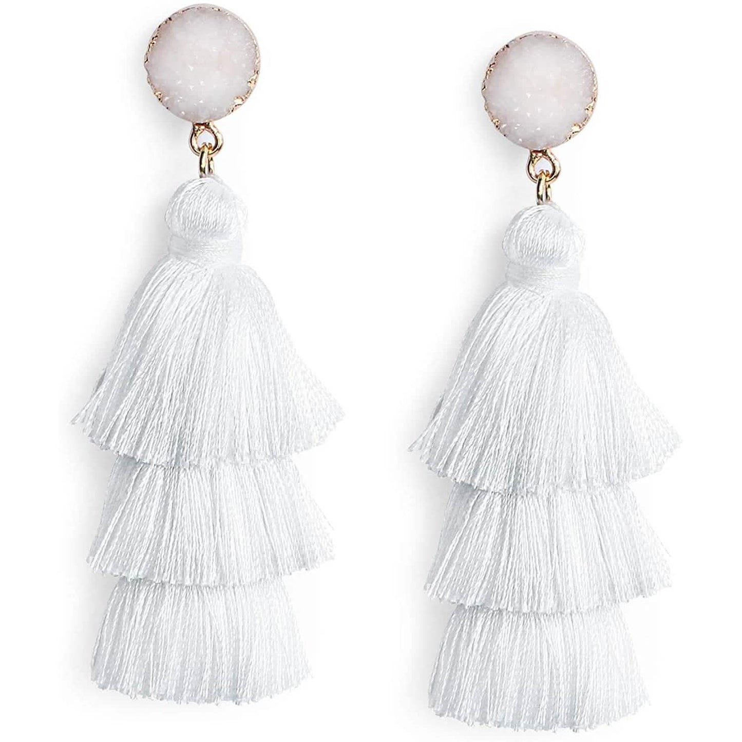 Me&Hz Colorful Layered Tassel Earrings DailySale