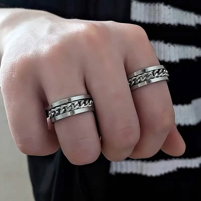 Men's 8mm Titanium Steel Ring DailySale