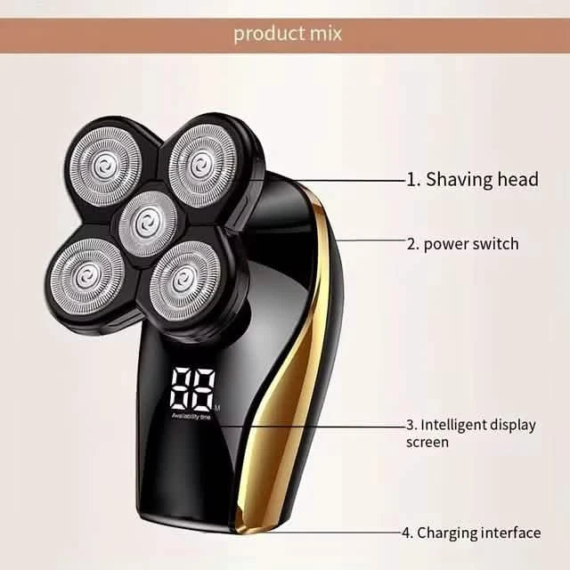 Men's Cordless Rechargeable Wet/Dry Shaver with LED Display DailySale