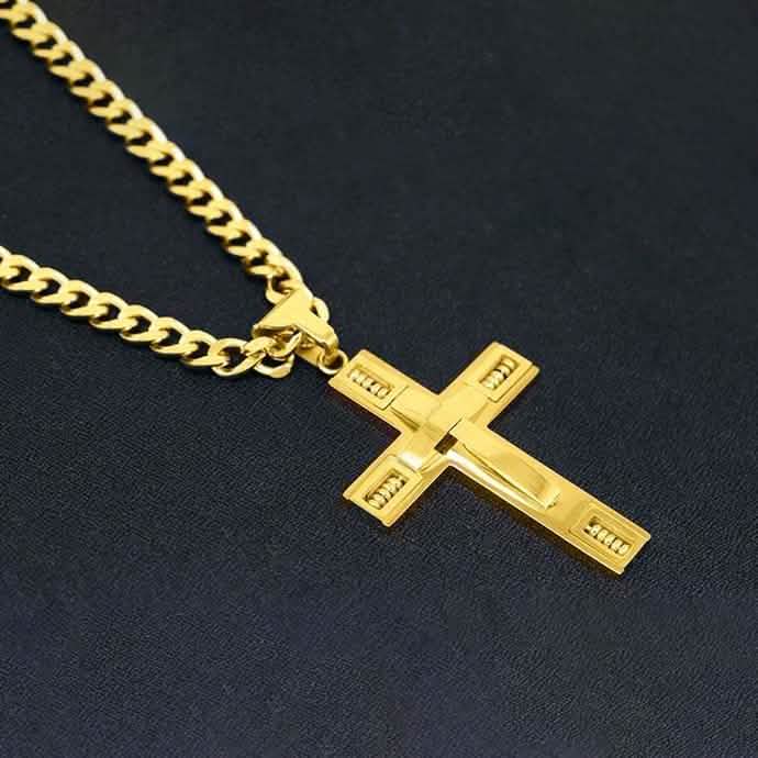 Men's Cross Necklaces in Stainless Steel DailySale