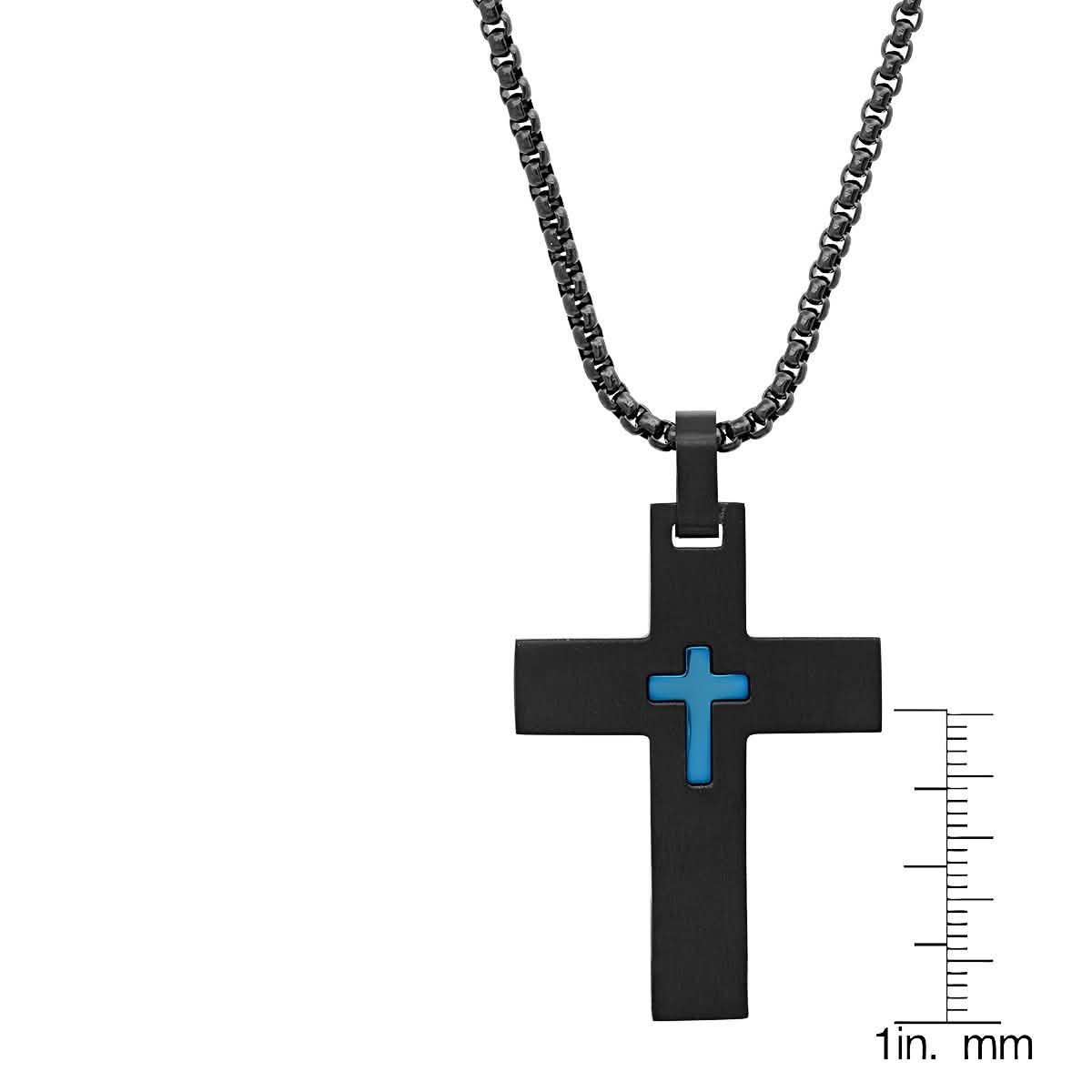 Men's IP Stainless Steel Cross Pendant DailySale