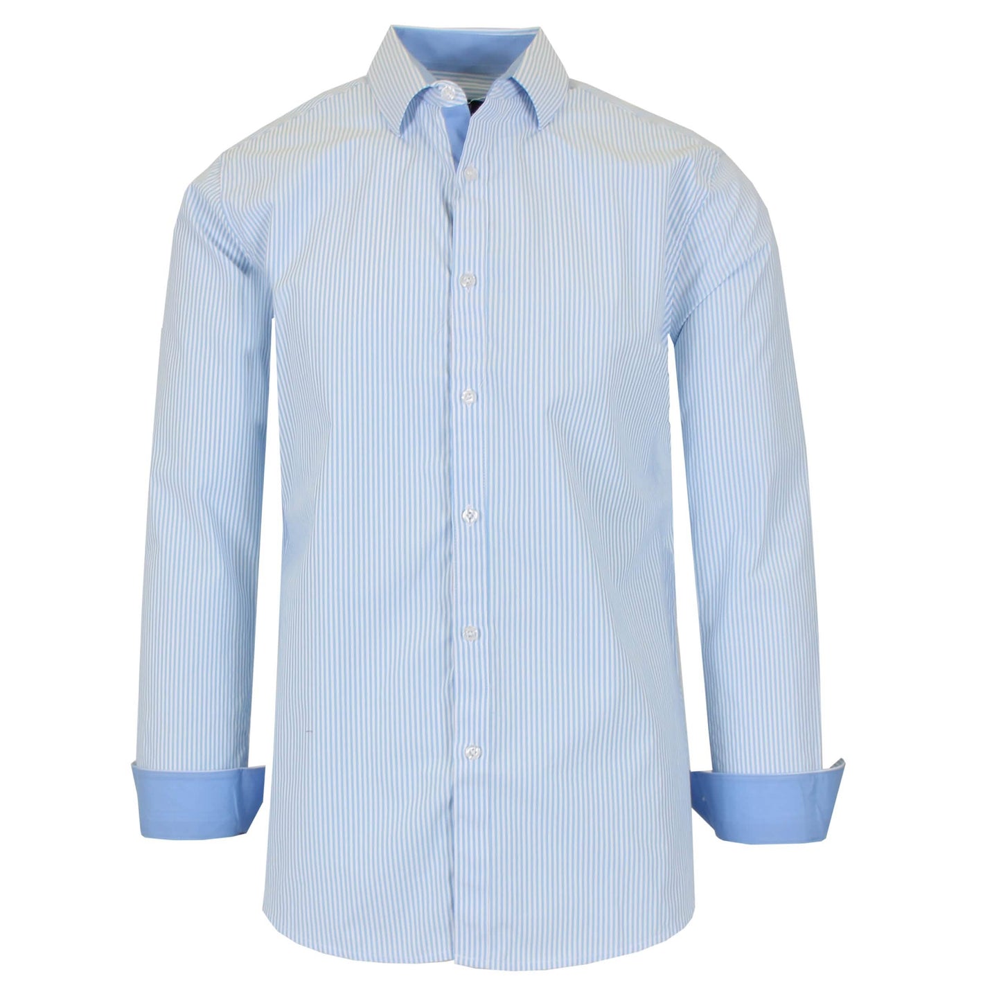 Men's Long Sleeve Slim Fitting Gingham Pattern Dress Shirts DailySale