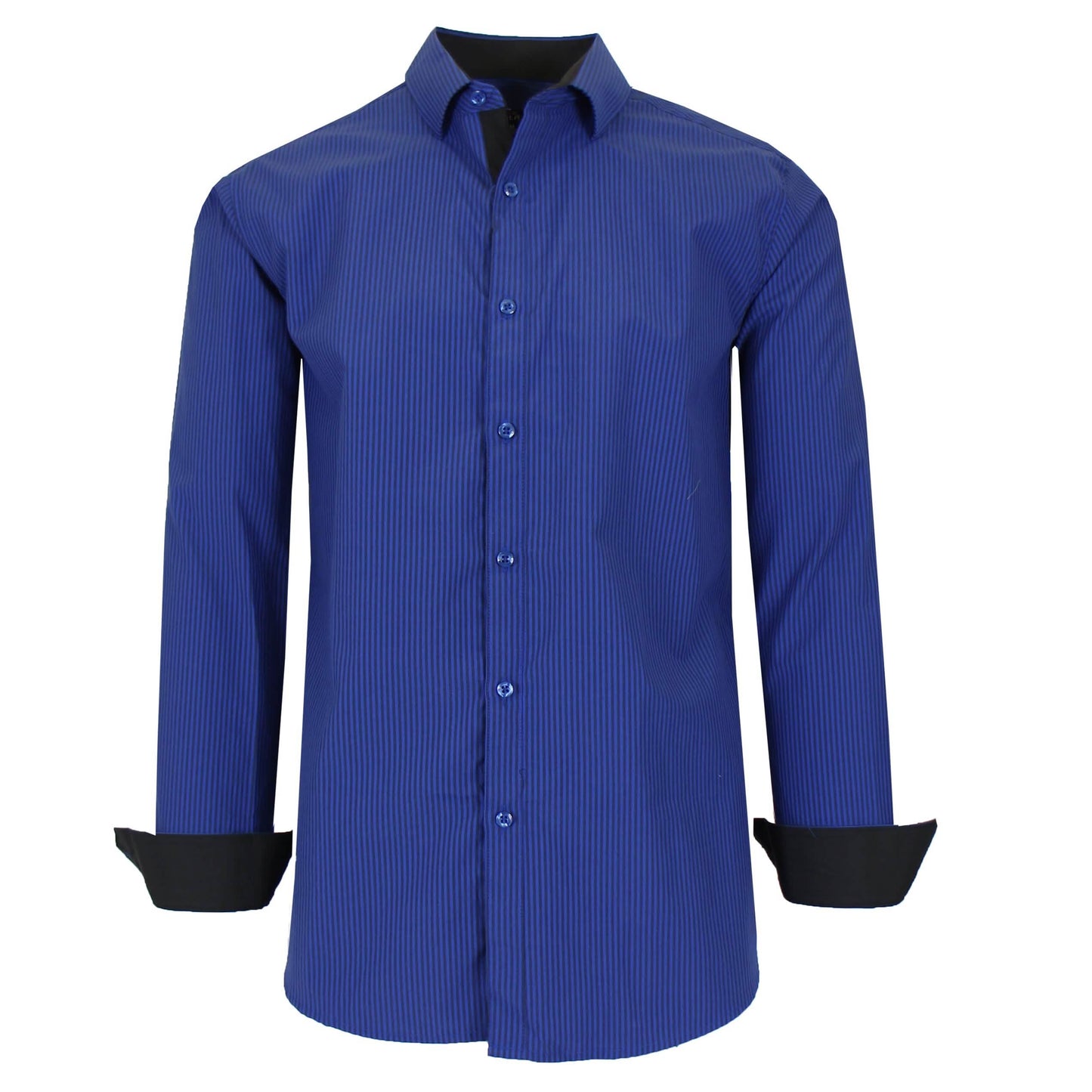 Men's Long Sleeve Slim Fitting Gingham Pattern Dress Shirts DailySale