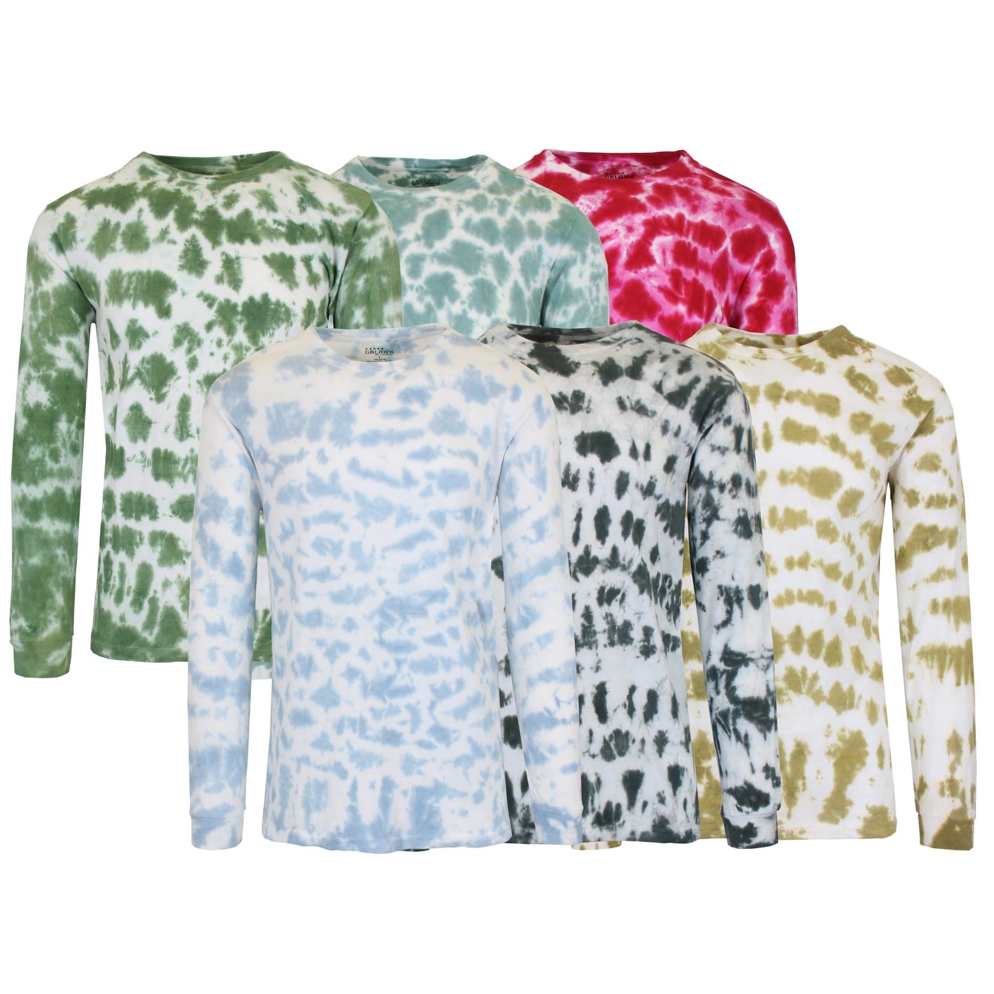Men's Long Sleeve Tie-Dye Cotton Tee DailySale