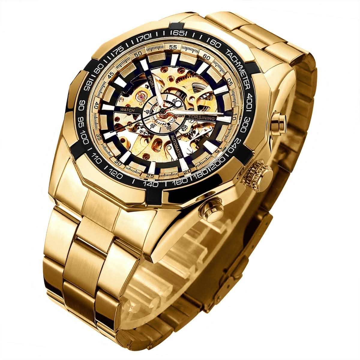 Mens Mechanical Skeleton Automatic Dial Wristwatch DailySale