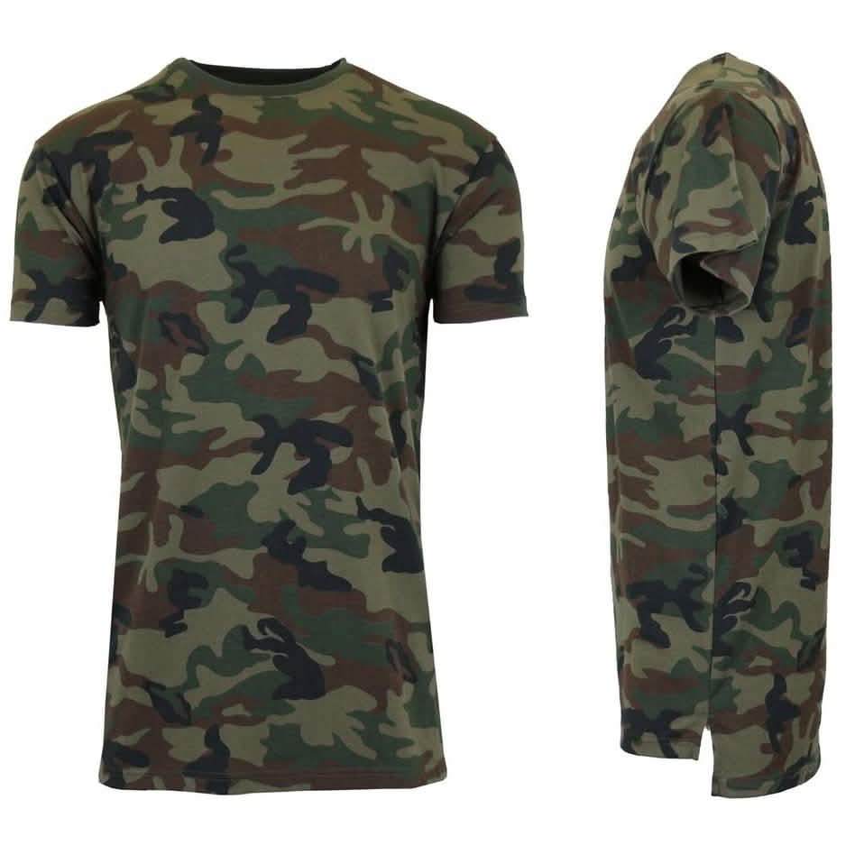 Men's Short Sleeve Crew Neck Camo Printed Tee DailySale