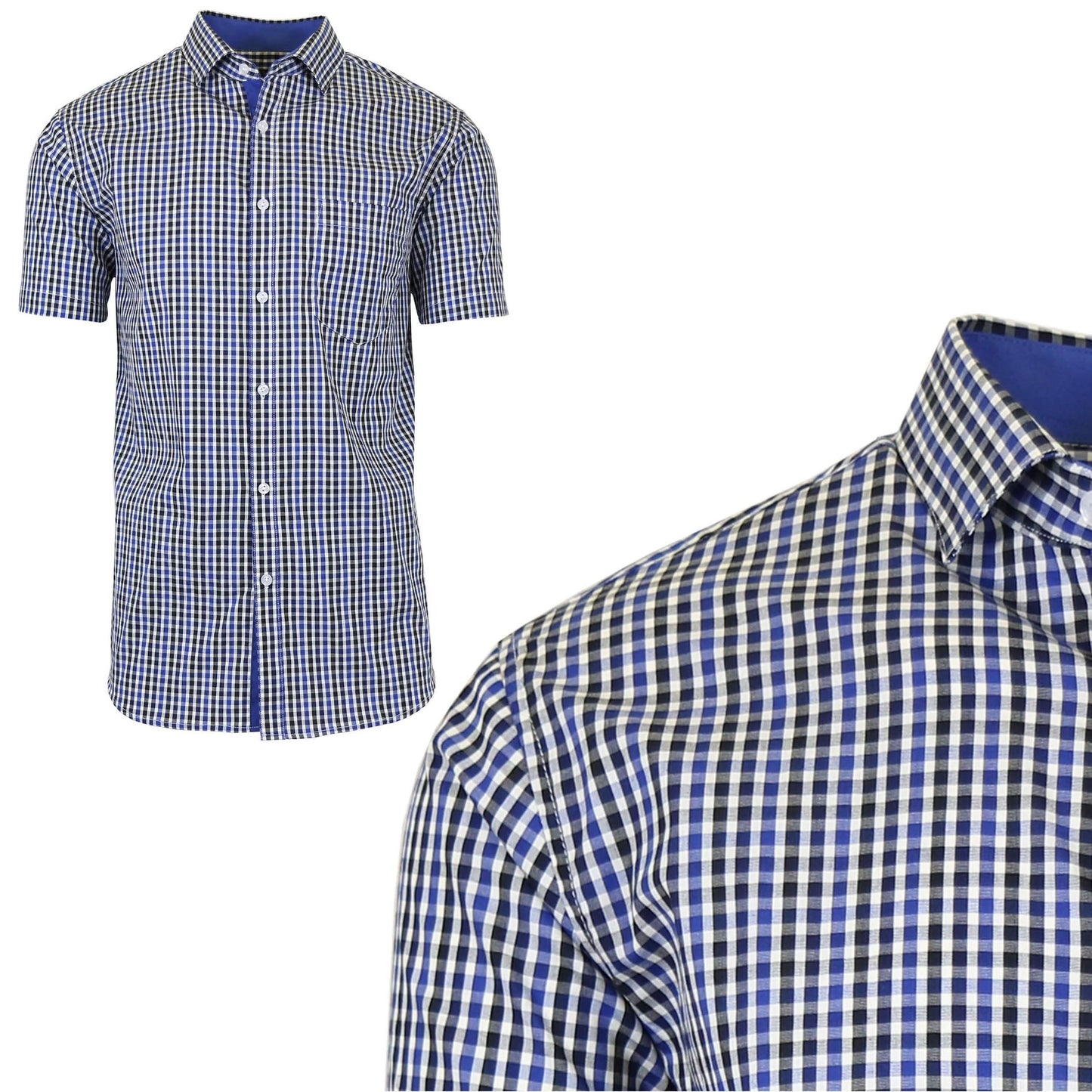 Men's Short Sleeve Slim-Fit Casual Dress Shirts DailySale