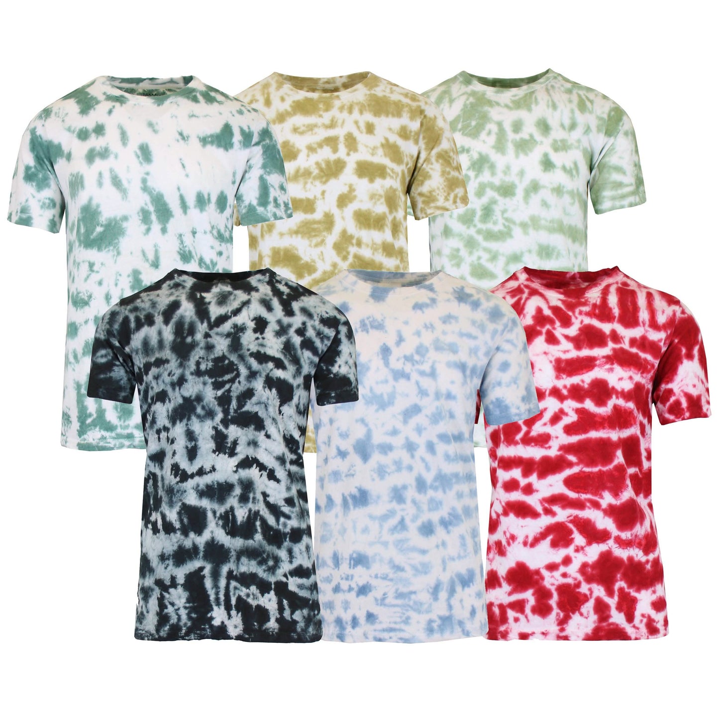Men's Short Sleeve Tie-Dye Cotton Tee DailySale