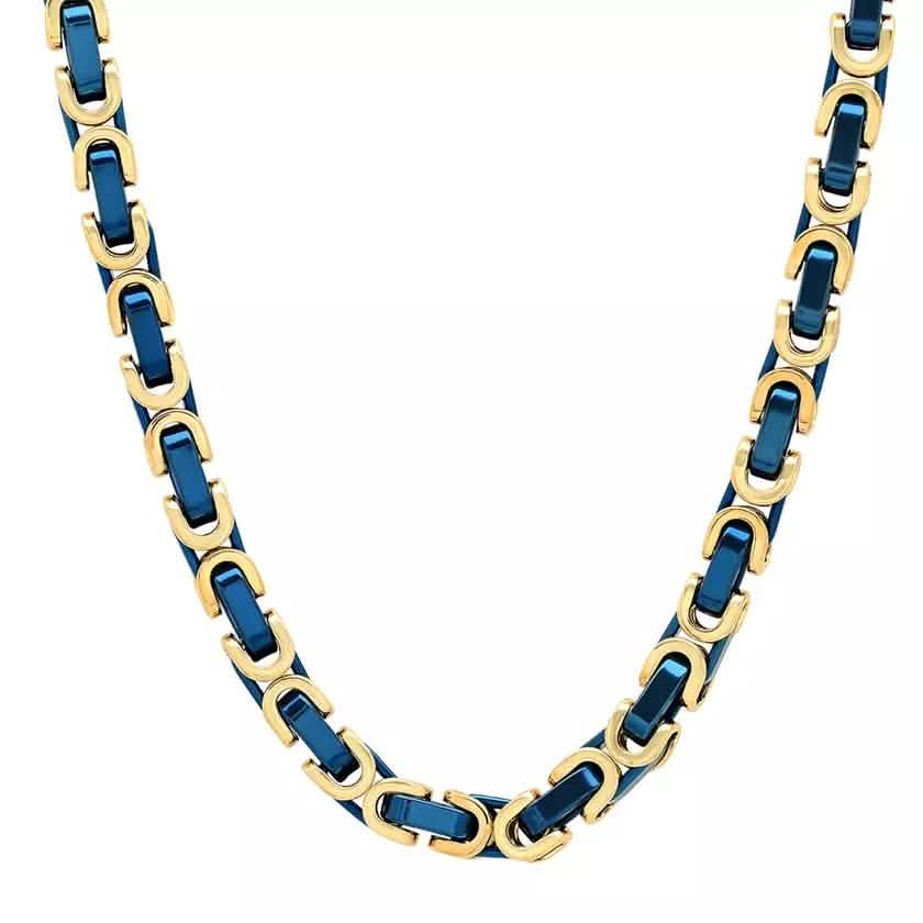 Men's Stainless Steel 24" Byzantine Necklace Chain DailySale