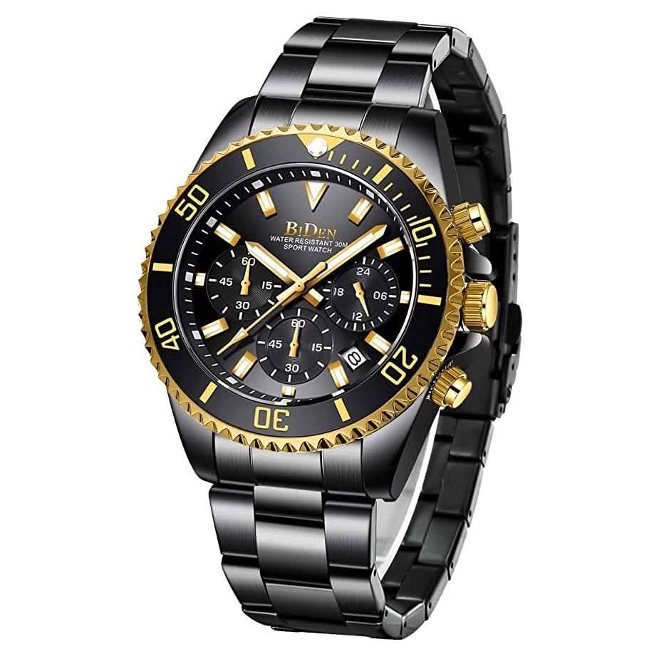 Men's Stainless Steel Watches Chronograph DailySale