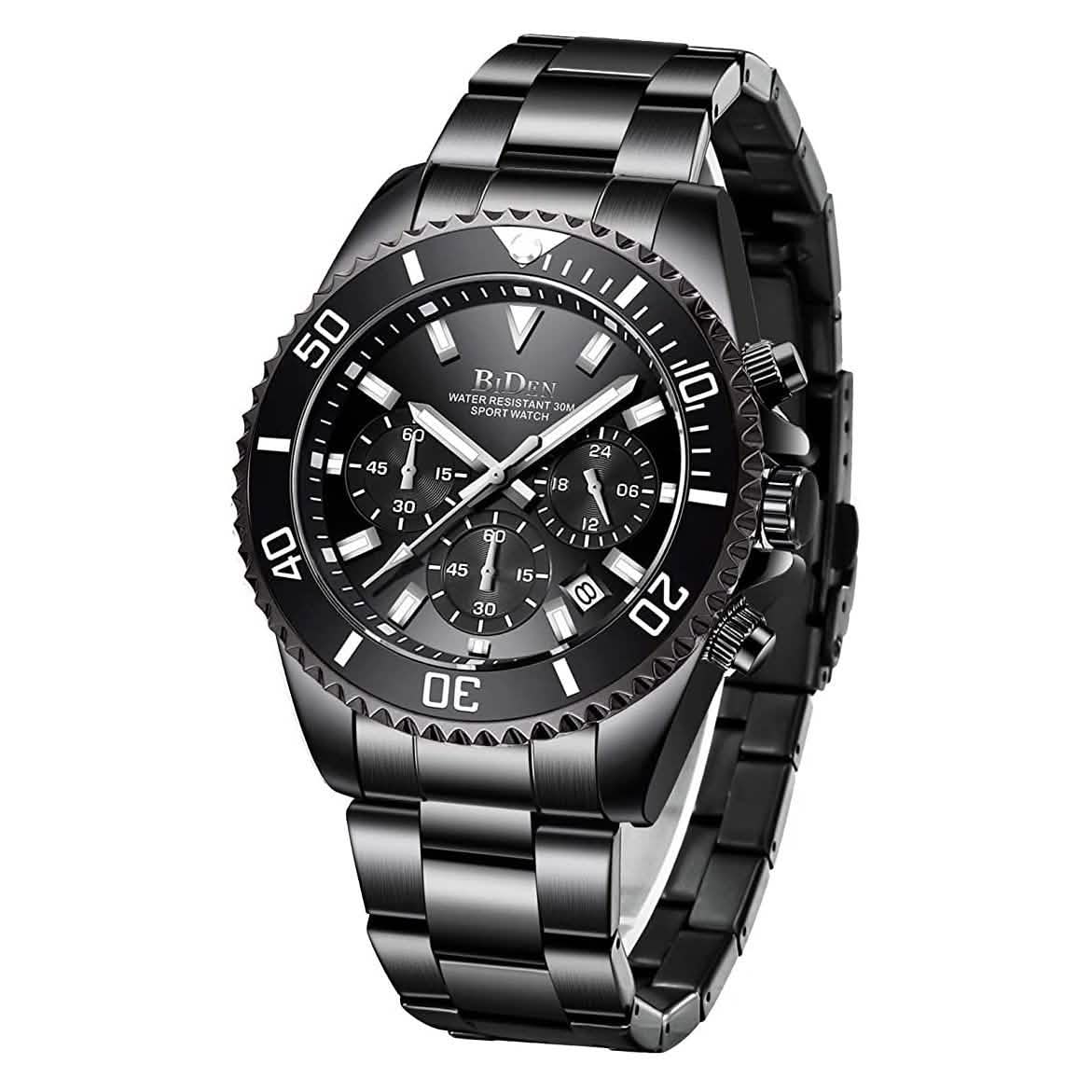 Men's Stainless Steel Watches Chronograph DailySale
