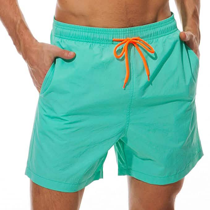 Men's Swim Trunks Quick Dry Beach Shorts with Pockets DailySale