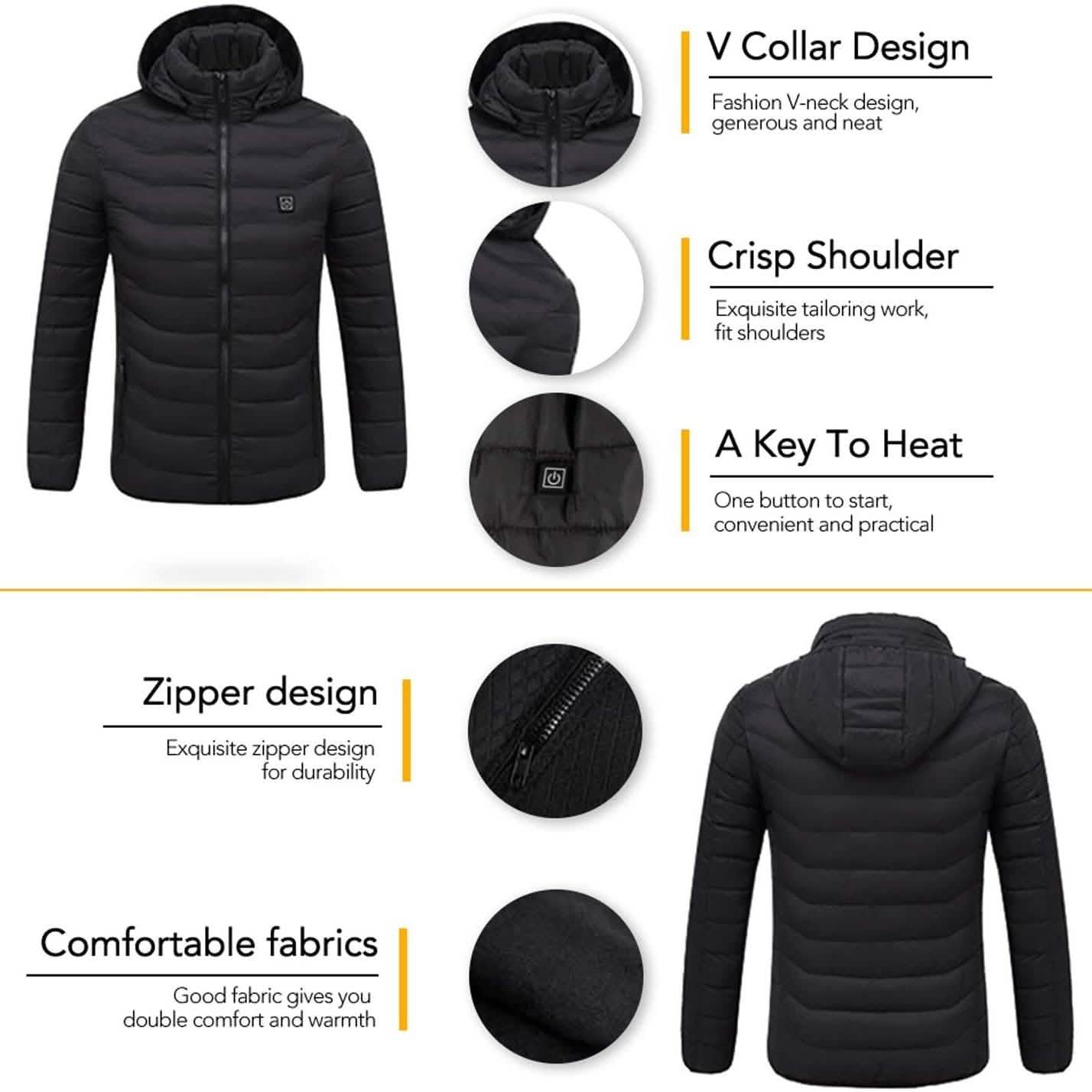 Men's Waterproof Heated Jacket DailySale