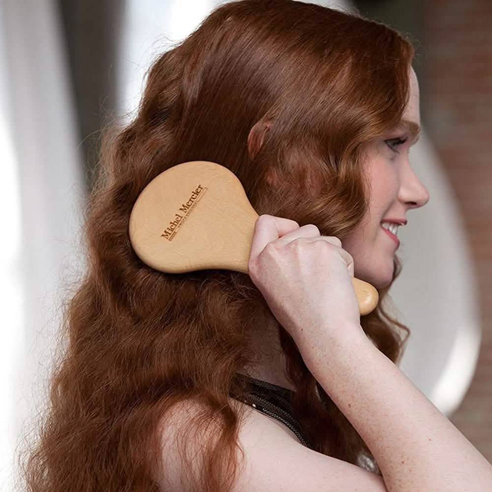 Michel Mercier Wood Crafted Detangling Hair Brush DailySale