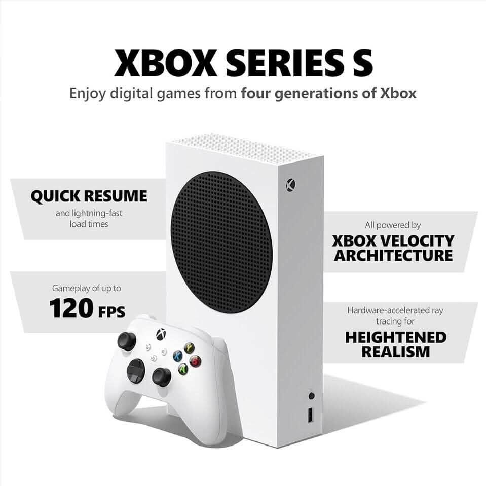 Microsoft Xbox Series S 512GB All-Digital Starter Bundle Console (Refurbished) DailySale