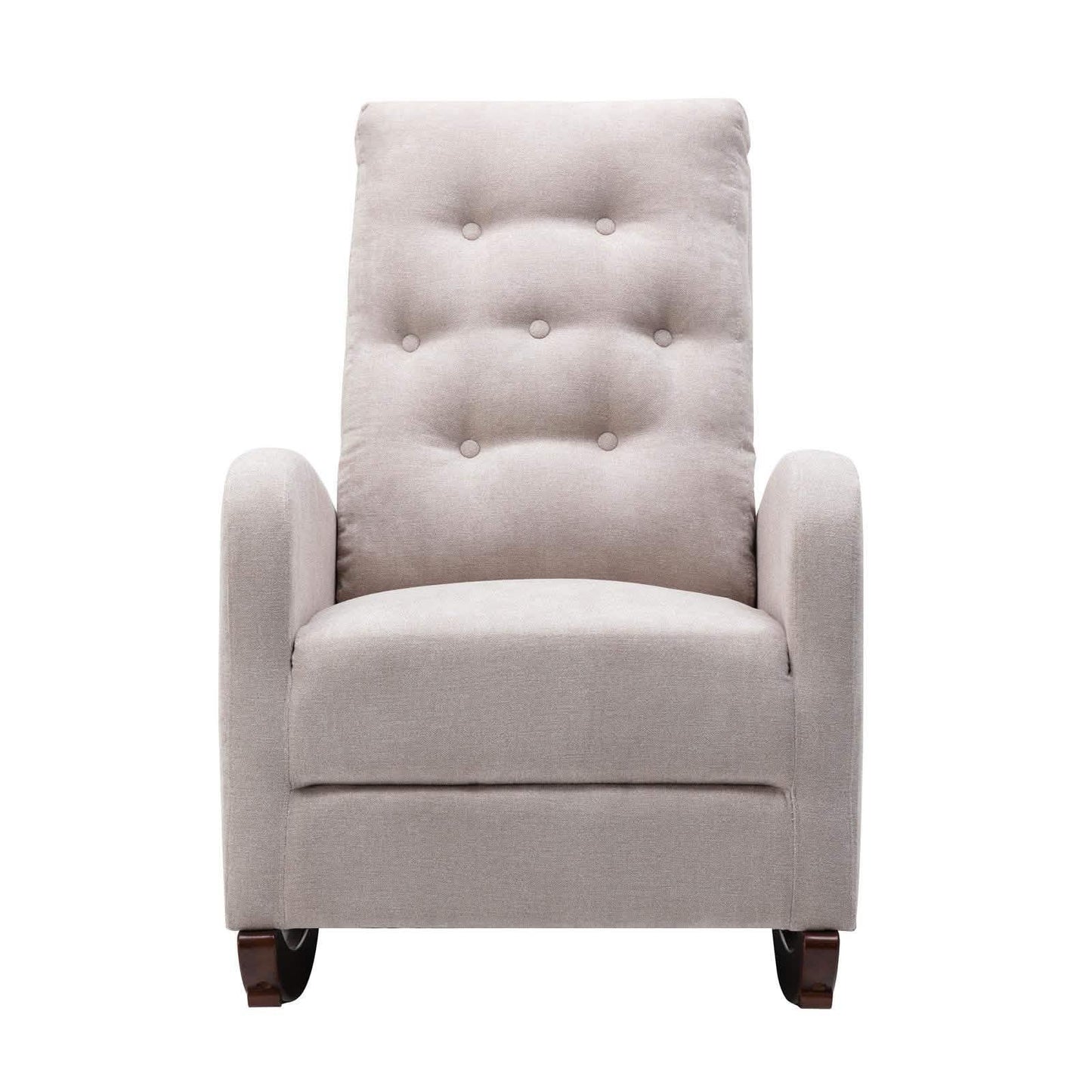 Mid-Century Modern Nursery Rocking Chair Armchair DailySale