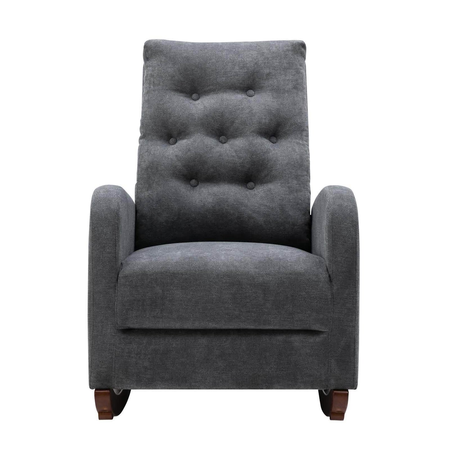 Mid-Century Modern Nursery Rocking Chair Armchair DailySale