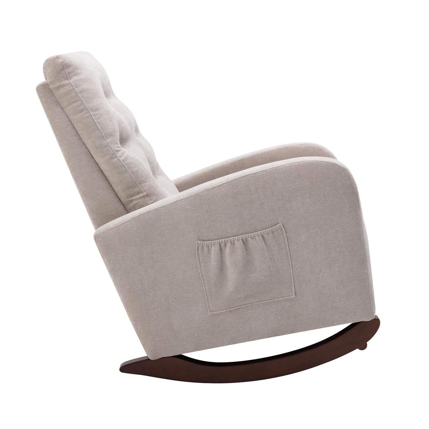 Mid-Century Modern Nursery Rocking Chair Armchair DailySale