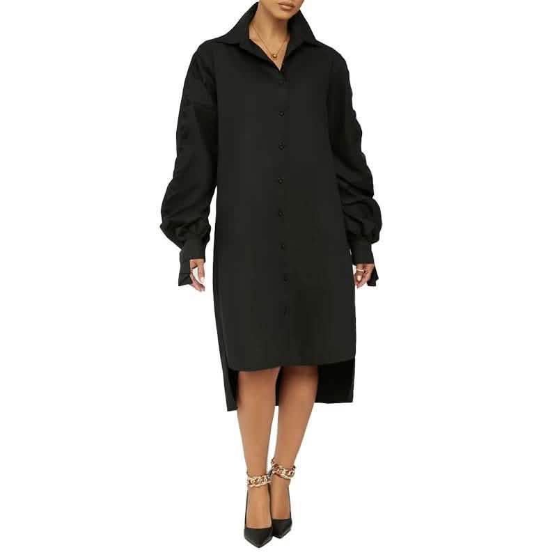 Midi Dress Long Sleeve Classic Spring Summer Casual Modern Oversized DailySale