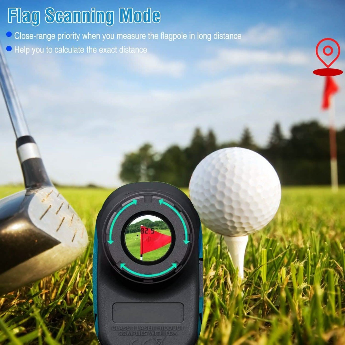 Mileseey Professional Precision Laser Golf Rangefinder DailySale