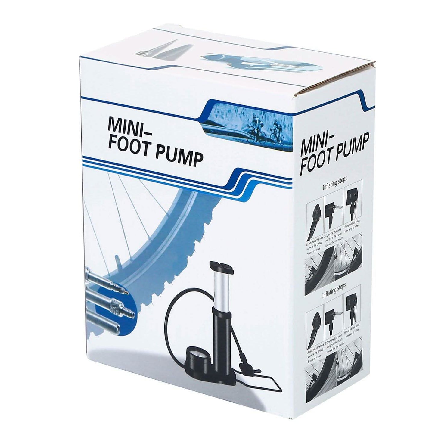 Mini Bike Foot Pump Portable Bicycle Tire Inflator DailySale