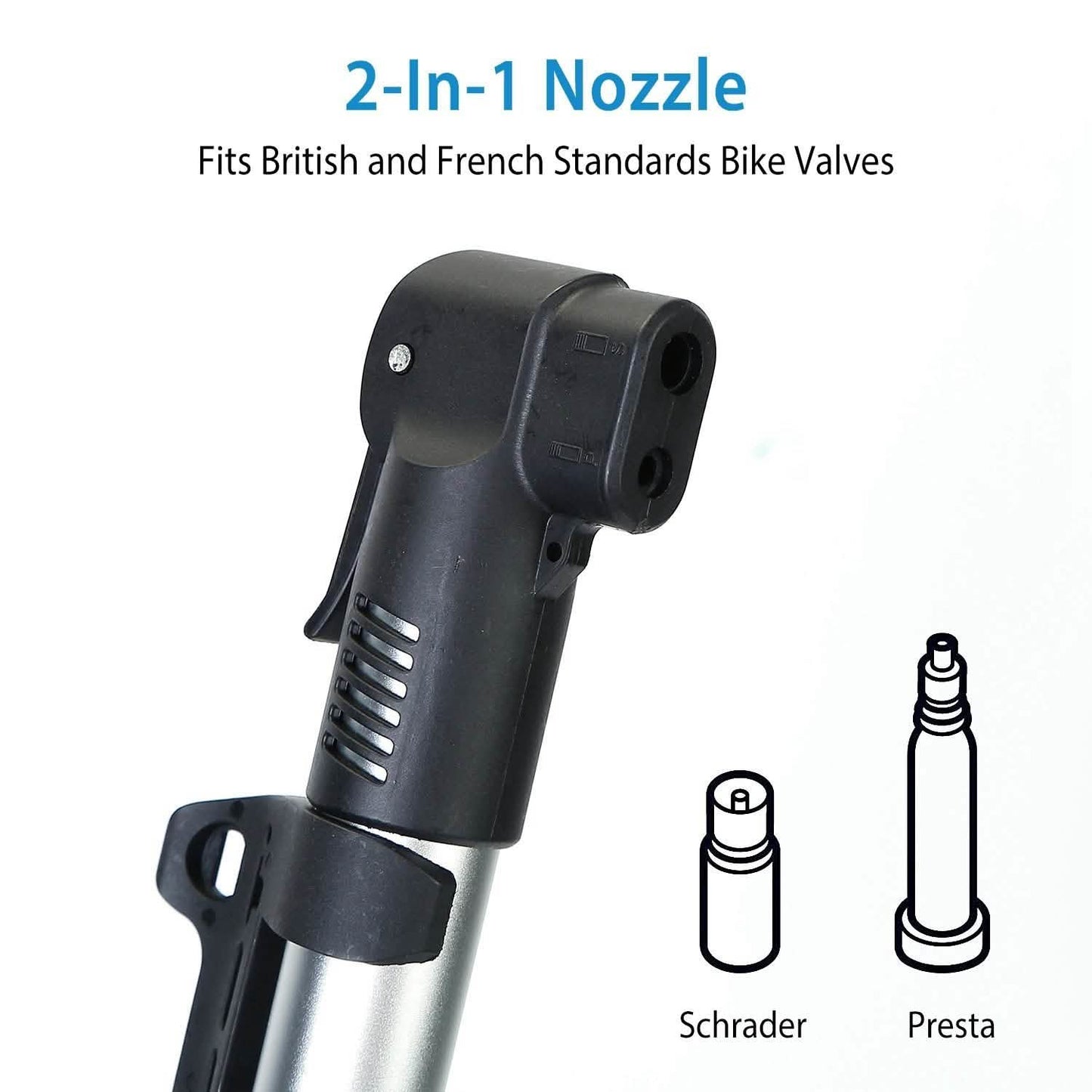 Mini Bike Pump Portable Bicycle Tire Inflator DailySale