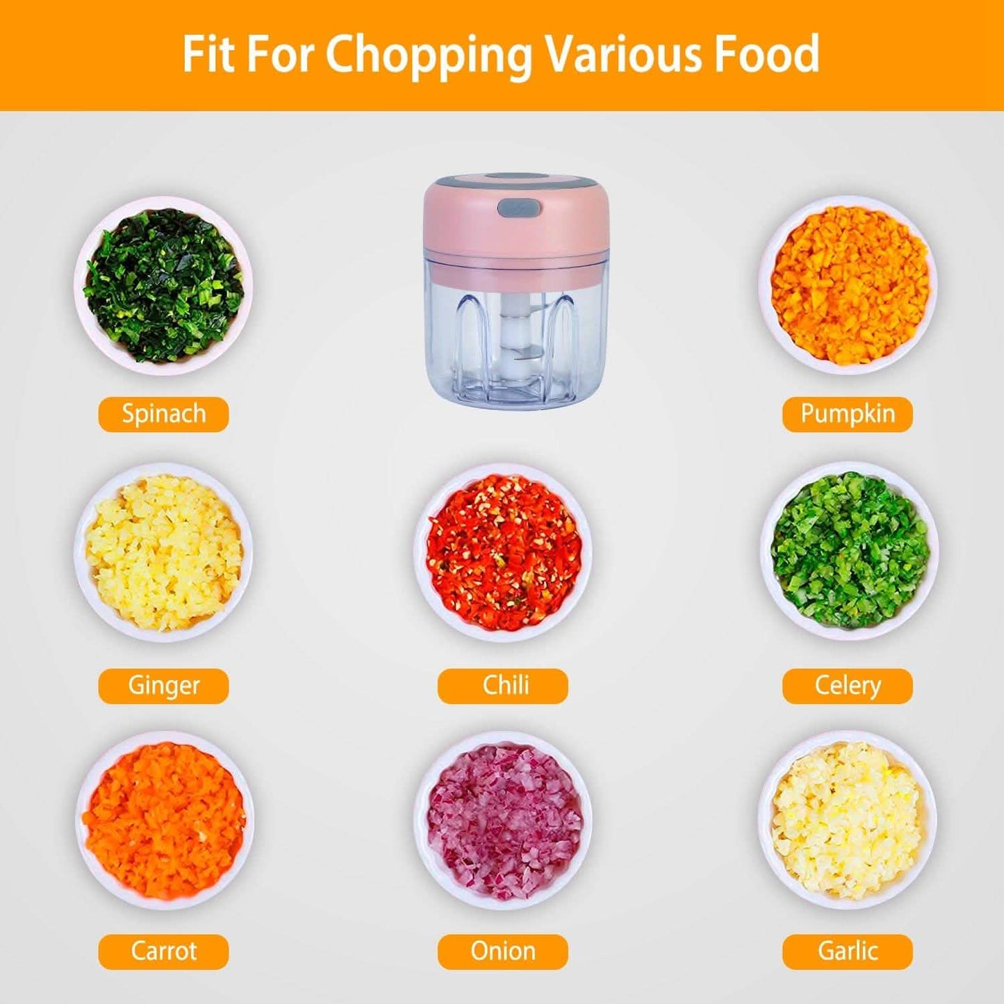 Mini Electric Cordless Garlic Chopper DailySale