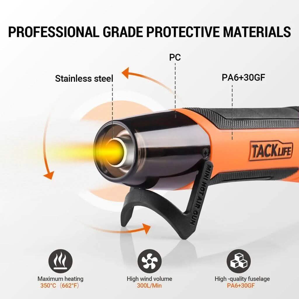 Mini Heat Gun 350W/662°F Hot Air Gun with 6.56Ft Long Cable DailySale