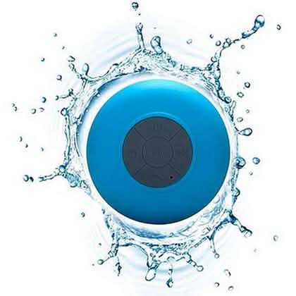 Mini Portable Bluetooth Waterproof Shower Speaker w/ Built-in Mic & Suction Cups DailySale