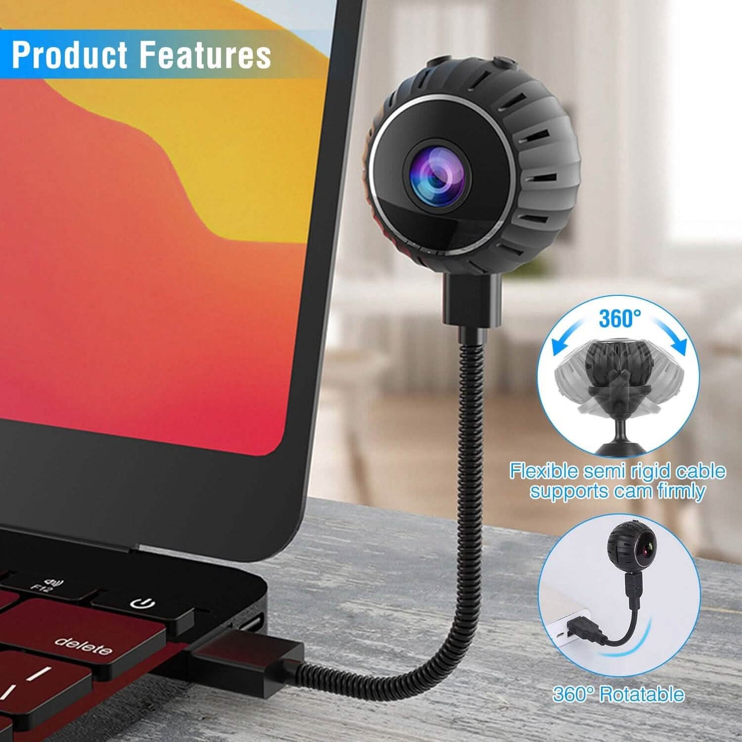 Mini Wireless Camera Wifi IR Night Vision HD 1080P Home Security DailySale
