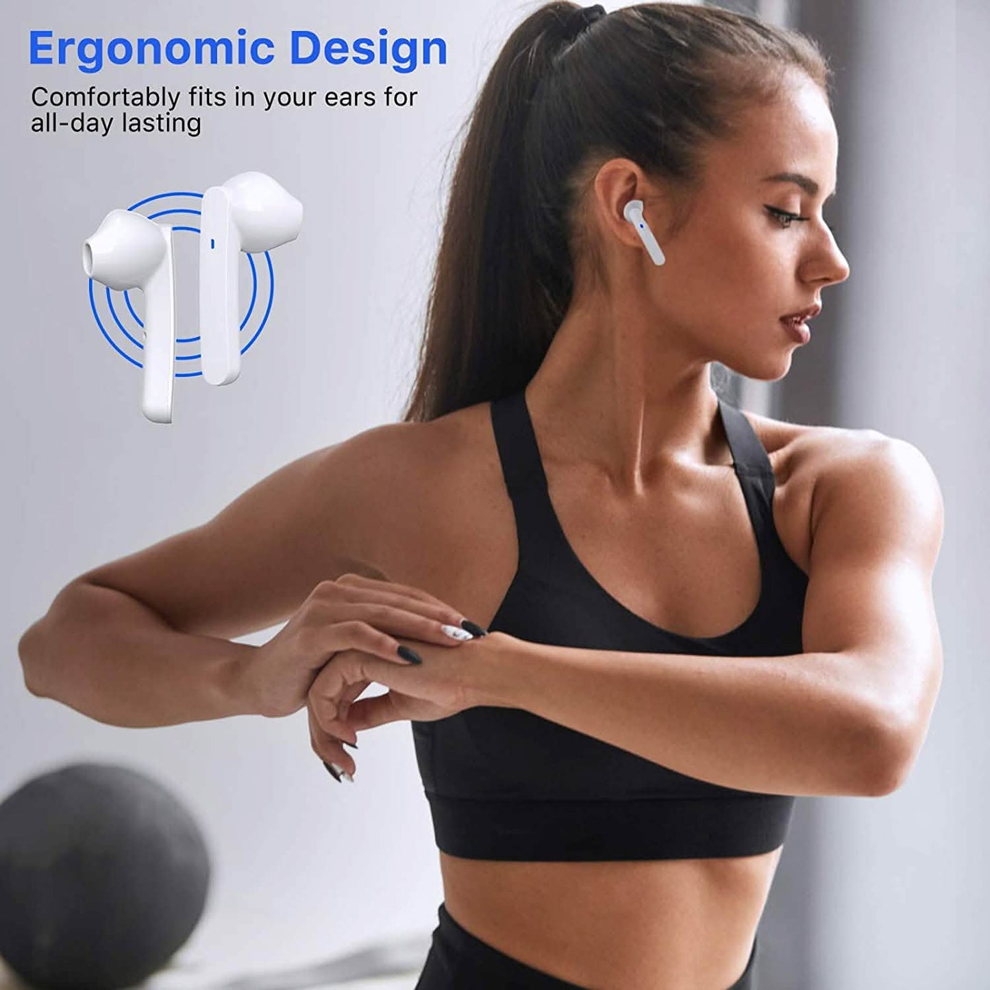Miracase Wireless Earbuds Bluetooth 5.0 Headphones with USB-C Charging Case DailySale