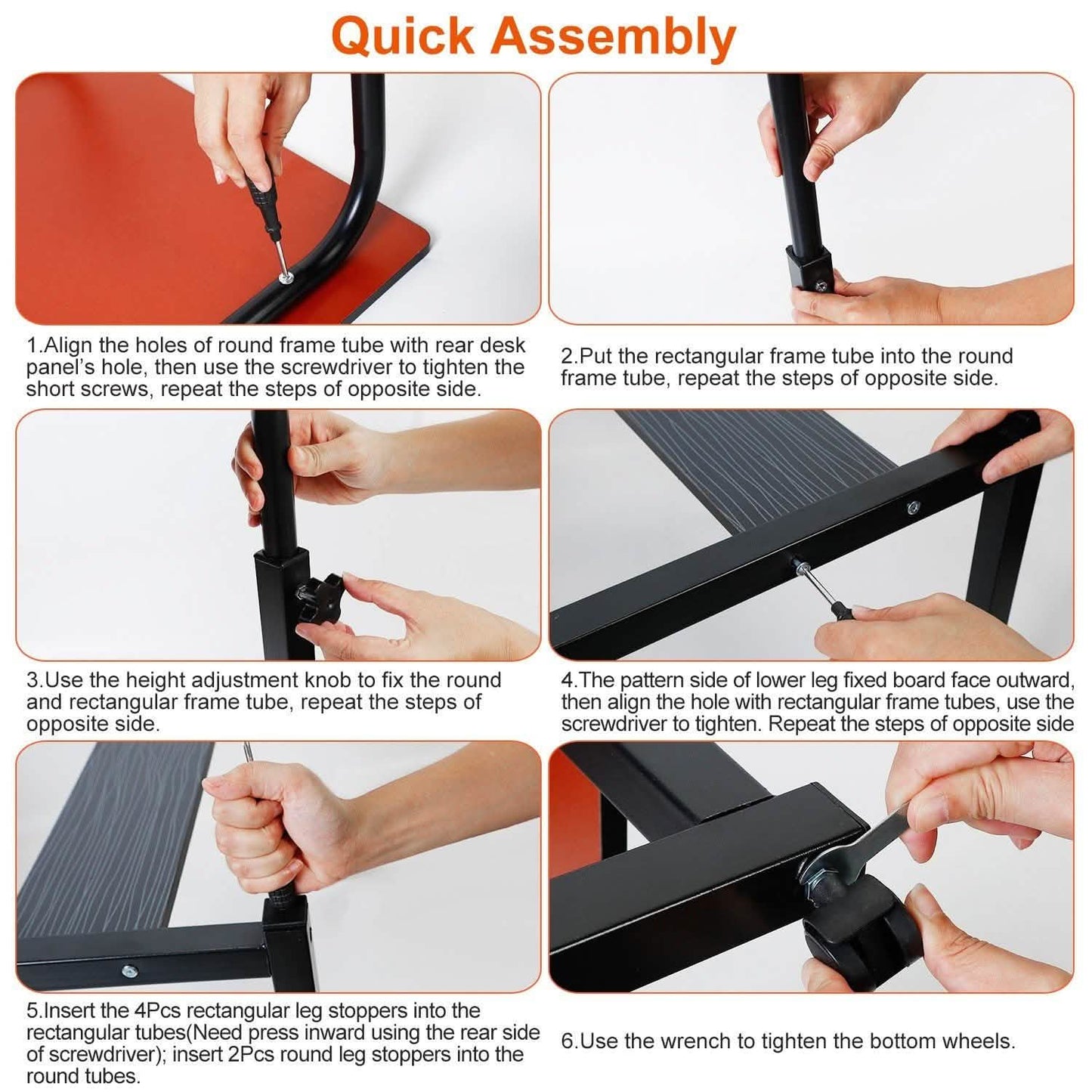 Mobile Laptop Desk Height Adjustable Rolling Wheels DailySale
