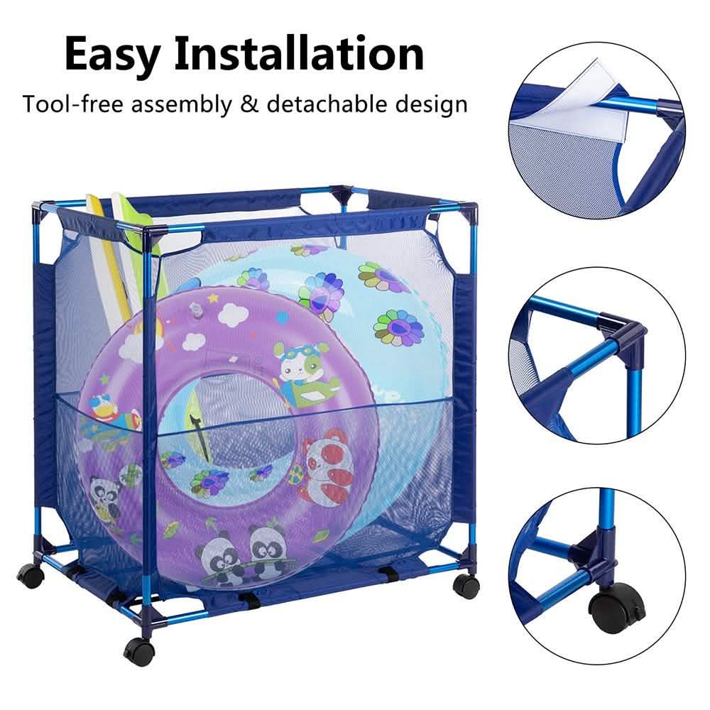 Modern Blue Pool Storage Bin DailySale