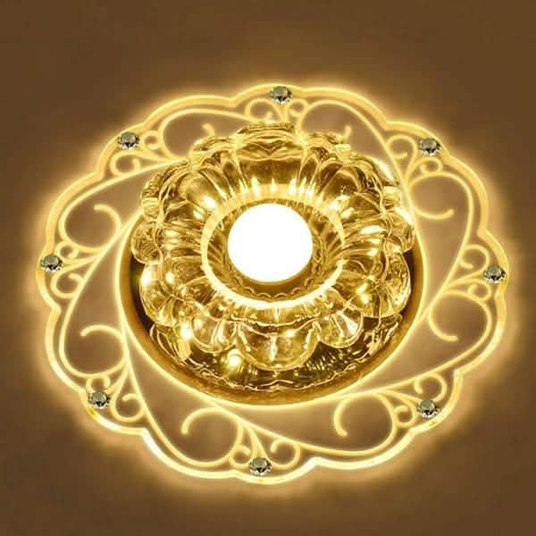 Modern Crystal LED Saving Bright Ceiling Blue Light Lamp Fixture Chandelier DailySale