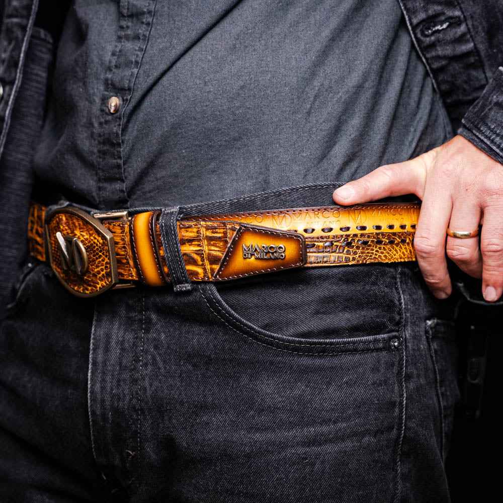 Montana Belt Mustard Brown
