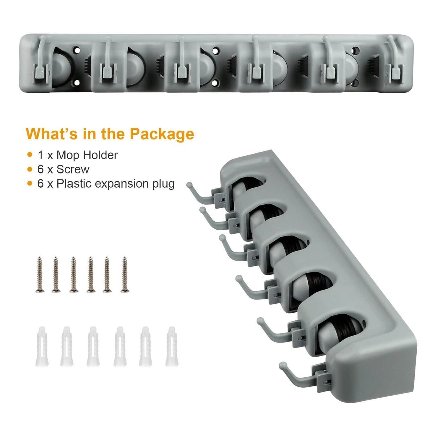 Mop Holder Wall Mount Organizer DailySale