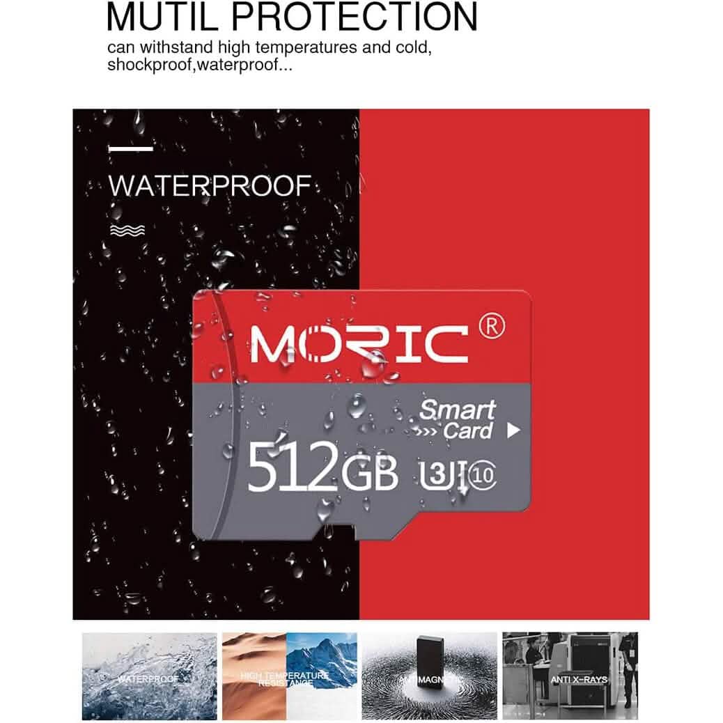 Moric 512GB Micro SD Card Fast Speed MicroSDXC UHS-I Memory Card (Refurbished) DailySale