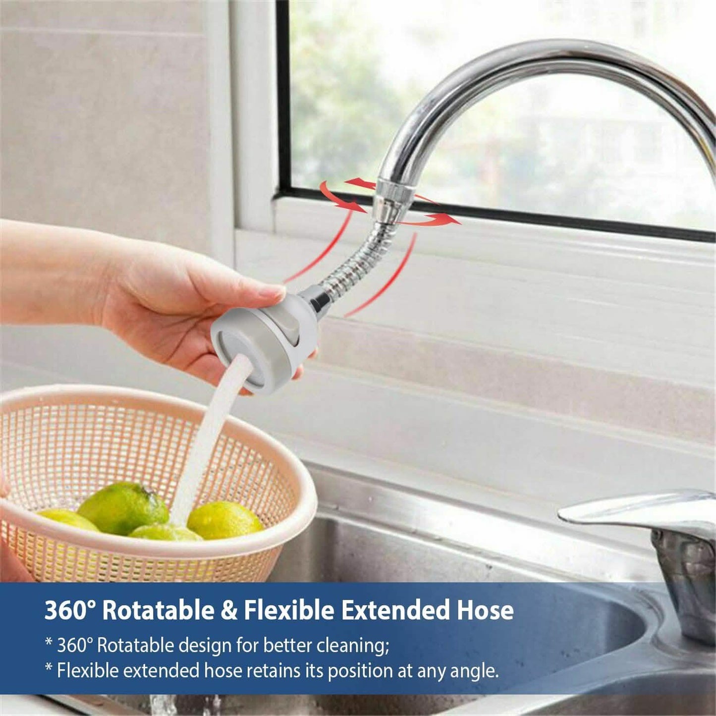 Movable Kitchen Tap Head 360° Rotatable Swivel DailySale