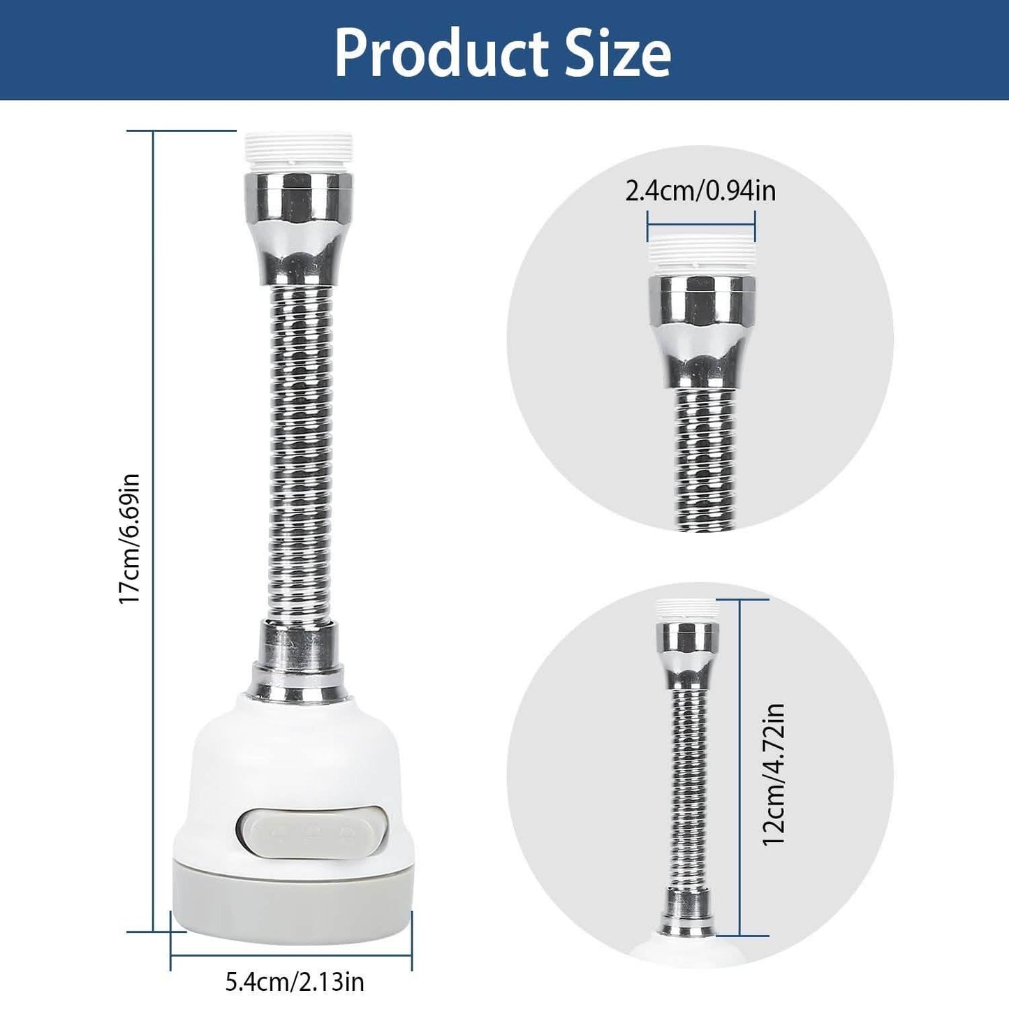 Movable Kitchen Tap Head 360° Rotatable Swivel DailySale