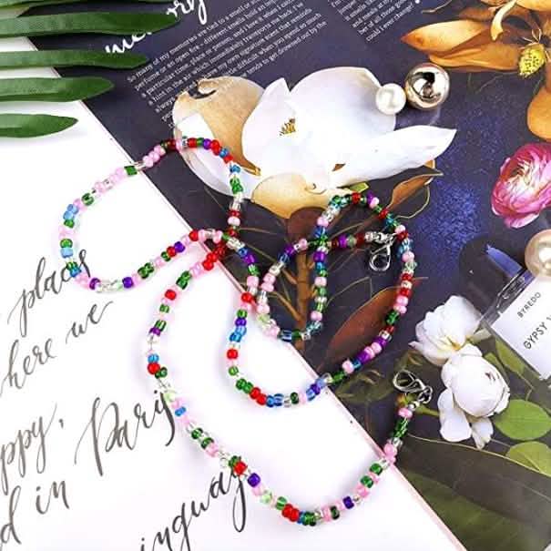 Multi-Color Face Mask Holder Beads Chain DailySale