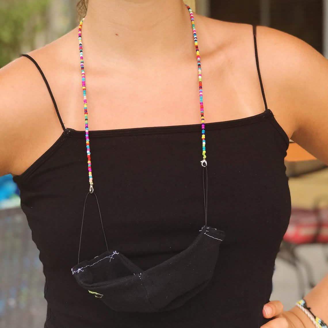 Multi-Color Face Mask Holder Beads Chain DailySale
