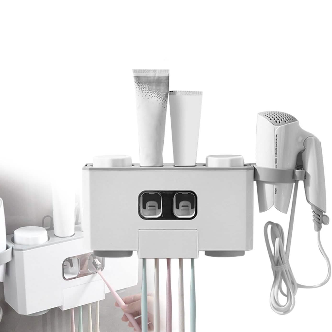 Multifunctional Wall Mount Toothbrush Organizer DailySale