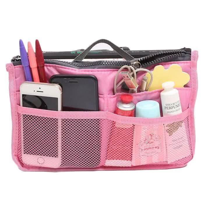 Multiple Pockets Cosmetic/Purse Organizer Bag DailySale